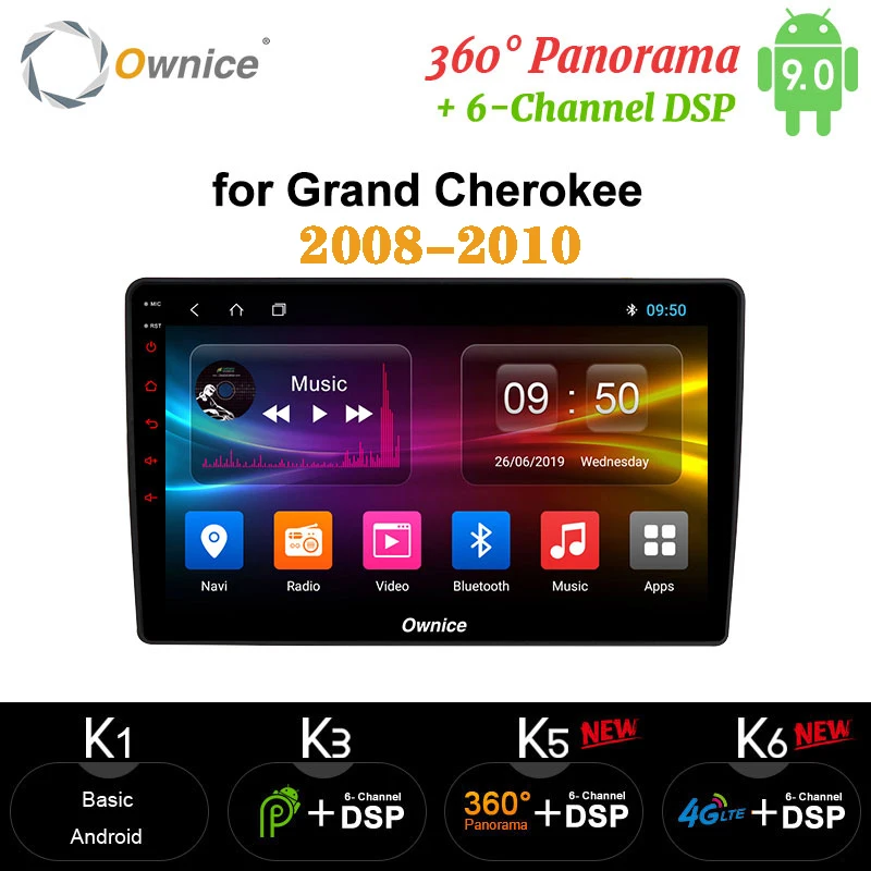 Ownice 10.1&quot Android 10 8 Core Car Stereo GPS Navigation Radio carplay DSP 4G LTE SPDIF For Jeep Grand Cherokee 2008 - 2010 |