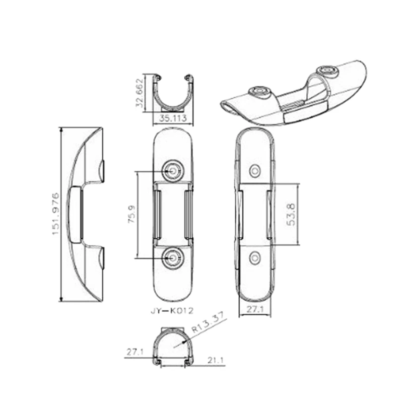 2 шт. держатель лопастей для Каяка на открытом воздухе лодки с фиксированной