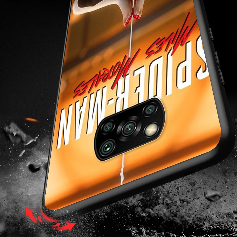 

Marvel SpiderMan Art For Xiaomi Poco X3 NFC M3 M2 X2 F3 F2 Pro C3 F1 Mi Play Mix 3 A2 A1 6X 5X Black Phone Case Cover