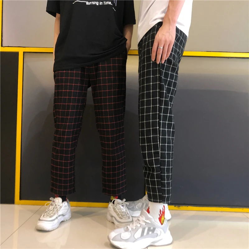 Heydress винтажные лоскутные брюки Харадзюку женские мужские брюки эластичные брюки с высокой талией корейские повседневные Прямые брюки