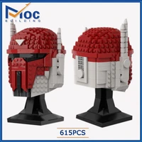 moc building space wars imperial gar saxon helmet statue figures bust set building blocks toys gift