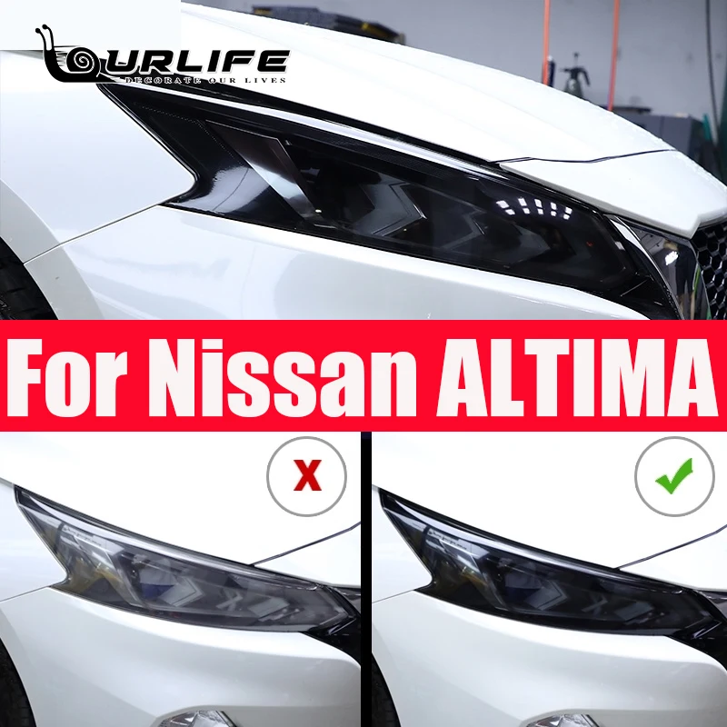 For Nissan teana ALTIMA TPU Black Car Goods Car Headlight Protective Film Sticker Universal Styling Decoration Accessories For Nissan teana ALTIMA TPU Black Car Goods Car Headlight Protective Film Sticker Universal Styling Decoration Accessories