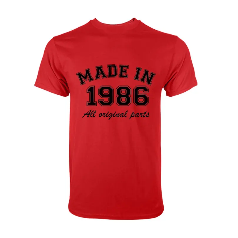 

Fashion made in 1986 all original parts Man T-Shirt Cotton O Neck T Shirt Mens Short Sleeve Mens tshirt Male Tops Tees