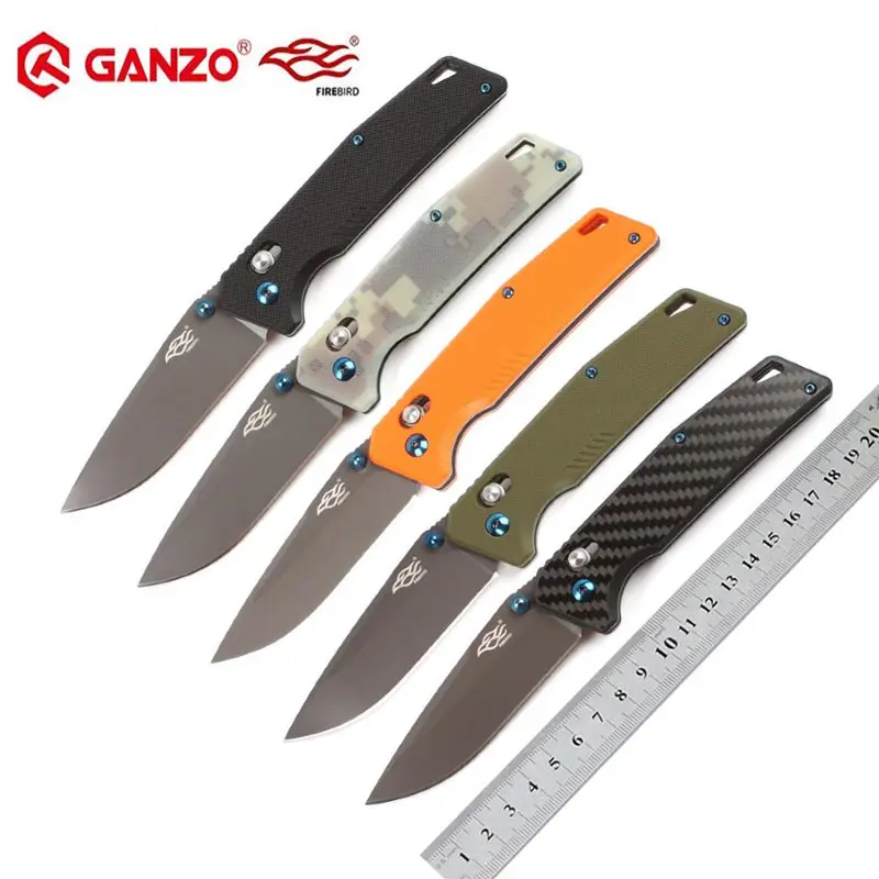 Ganzo Firebird FB7603 58 60HRC 440C G10 или ручка из углеродного волокна с подшипниками карманный