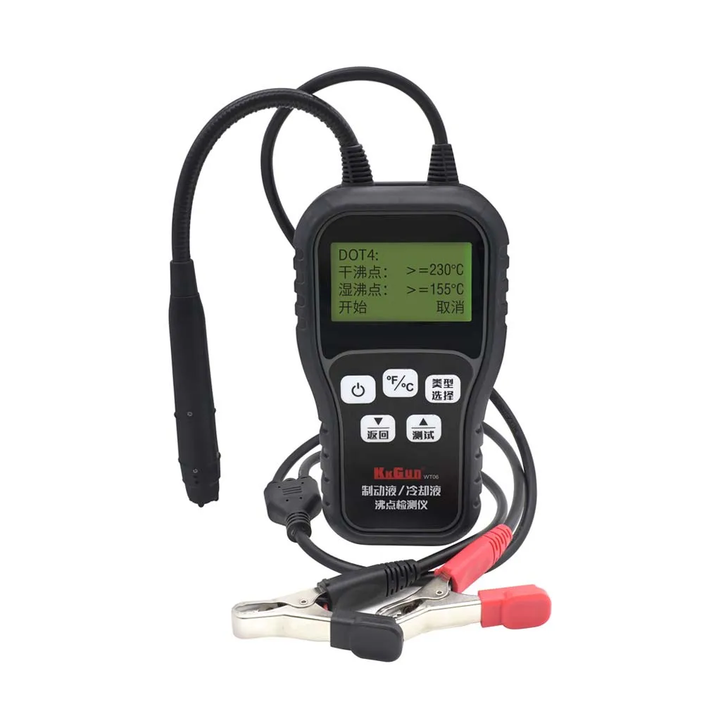 

Тестер точки кипения тормозной жидкости DOT3/4/5.1 автоматический диагностический анализатор портативный дизайн надежный и точный быстрый результат