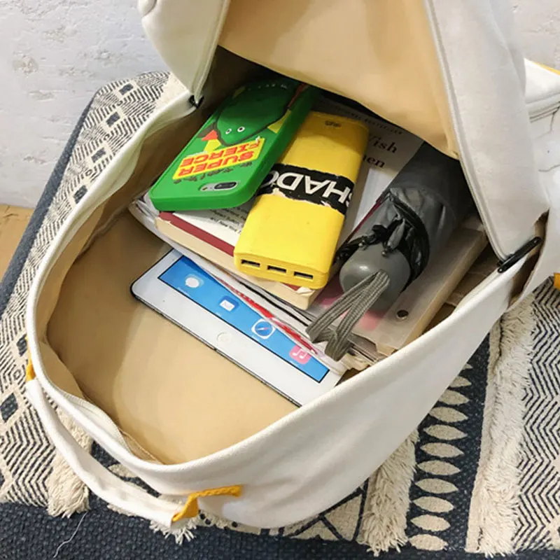 LJT повседневный рюкзак для женщин большой емкости холщовый Рюкзак Японский