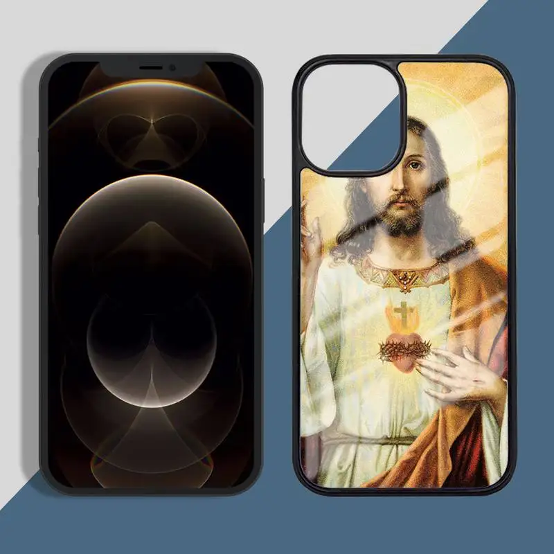 

Christ jesus cross Phone Case Silicone TPU+PC For iPhone 11 12 mini Pro MAX 6 7 8 Plus X XR XS