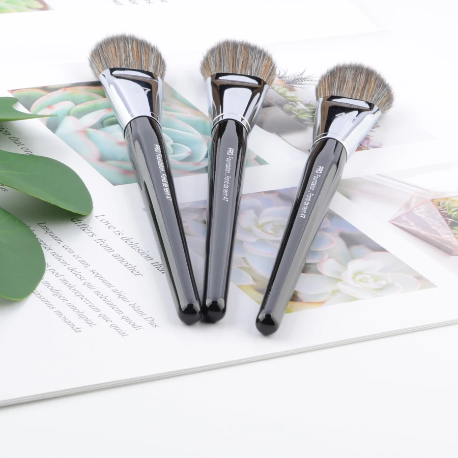 Кисти для макияжа Pro Foundation #47 1 шт. кисти теней синтетические волосы деревянная