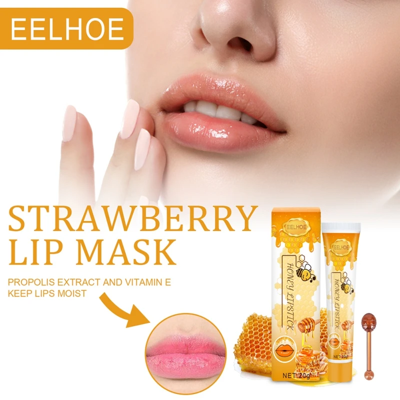 

Honey Extract Deep Nourishing Lip Moisturizer Overnight & Day Lip Balm for Cracked & Dry Lips Lip Care Moisturizing Lip Pomade