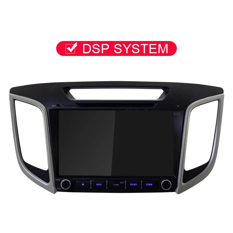 With DSP JDASTON Android 9,0 Автомобильный мультимедийный плеер для hyundai Creta ix25 4G+ 64G gps Навигация стерео 2 Din автомагнитола DVD Авто аудио DSP - Цвет: With DSP