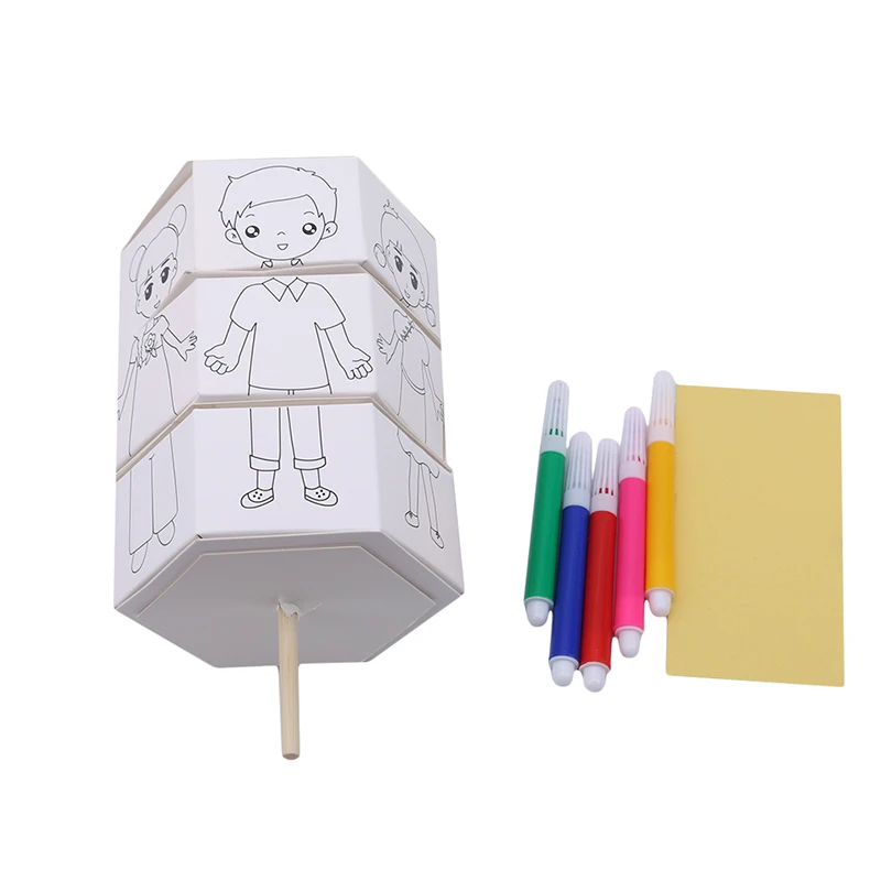 

Kids Rotary DIY Paper Color Matching Rotation Change Clothes Doll Creative Handcraft Puzzle Kindergarten Craft Toys For Children