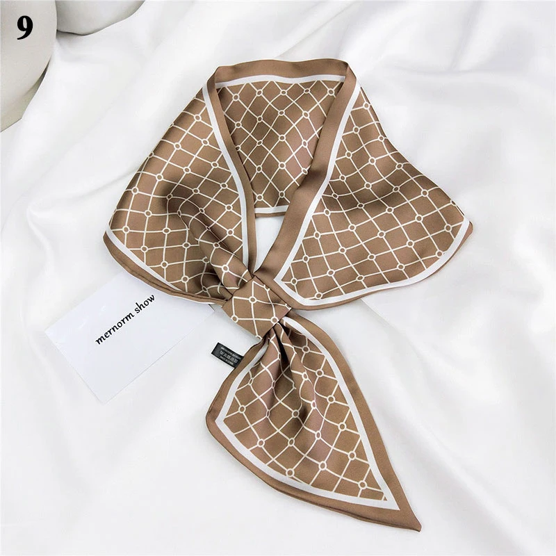 

Trend Two-color Scarf Diy Decorative Ribbon Hair Band Long Neck Scarf Small Scarf Women's Head And Neck Scarf