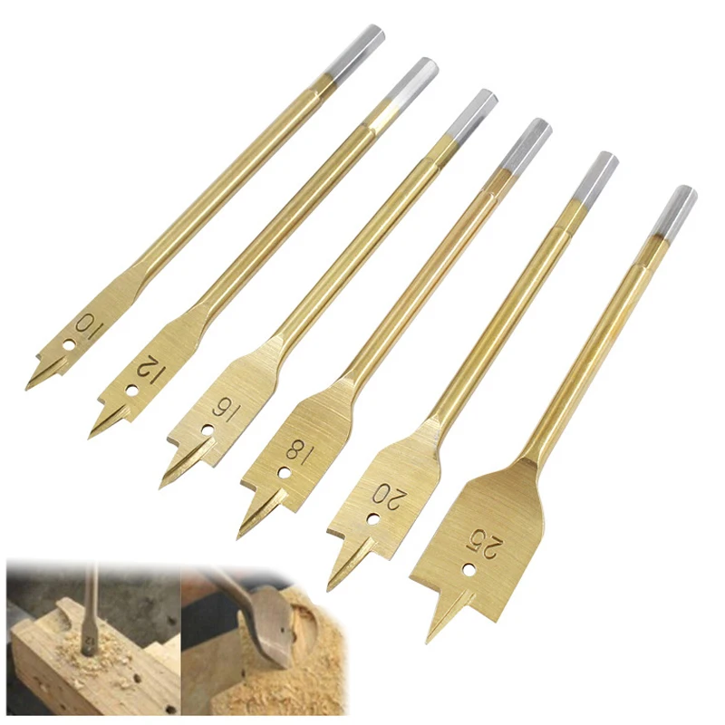 

Набор сверл для древесины, 6 шт., биты для сверла для деревообработки, 10-25 мм