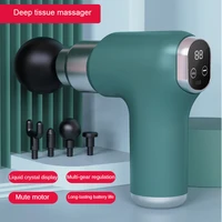 deep muscle massager gun lcd display percussion muscle massaging device deep tissue relax adjustable massager tool
