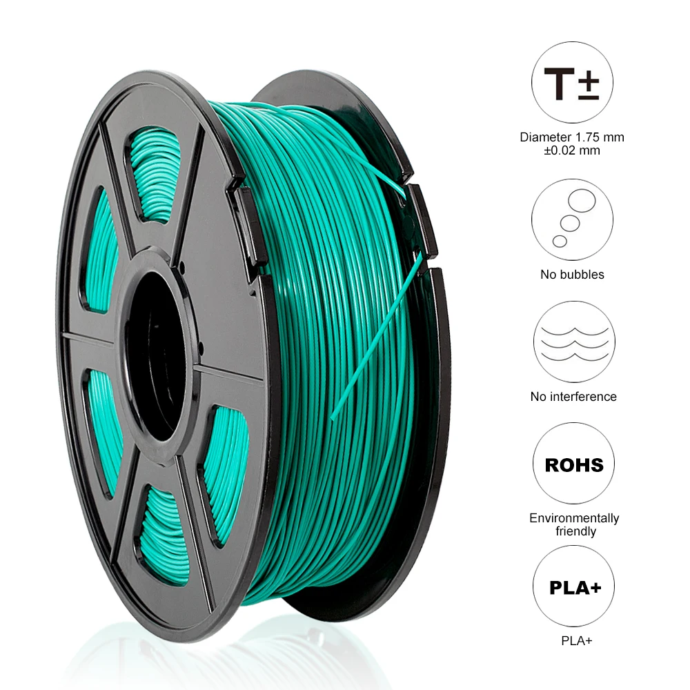 SUNLU PLA+ Филамент 1,75 мм 1 кг Материал для 3D печати s PLA PLUS пластиковые гранулы материал для 3d принтера