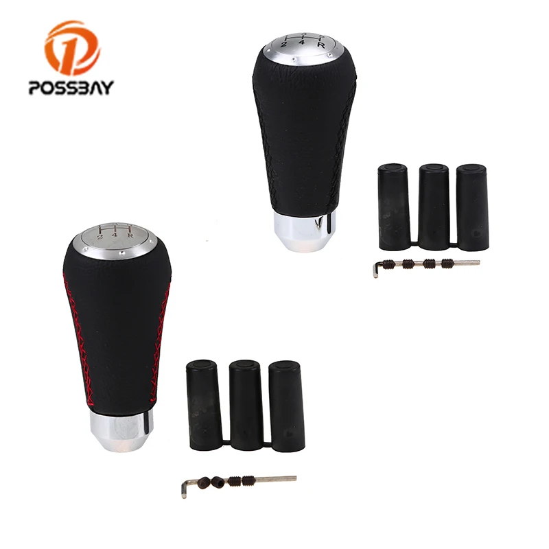 Универсальный 5 скоростной ручной рычаг переключения передач POSSBAY кожаный