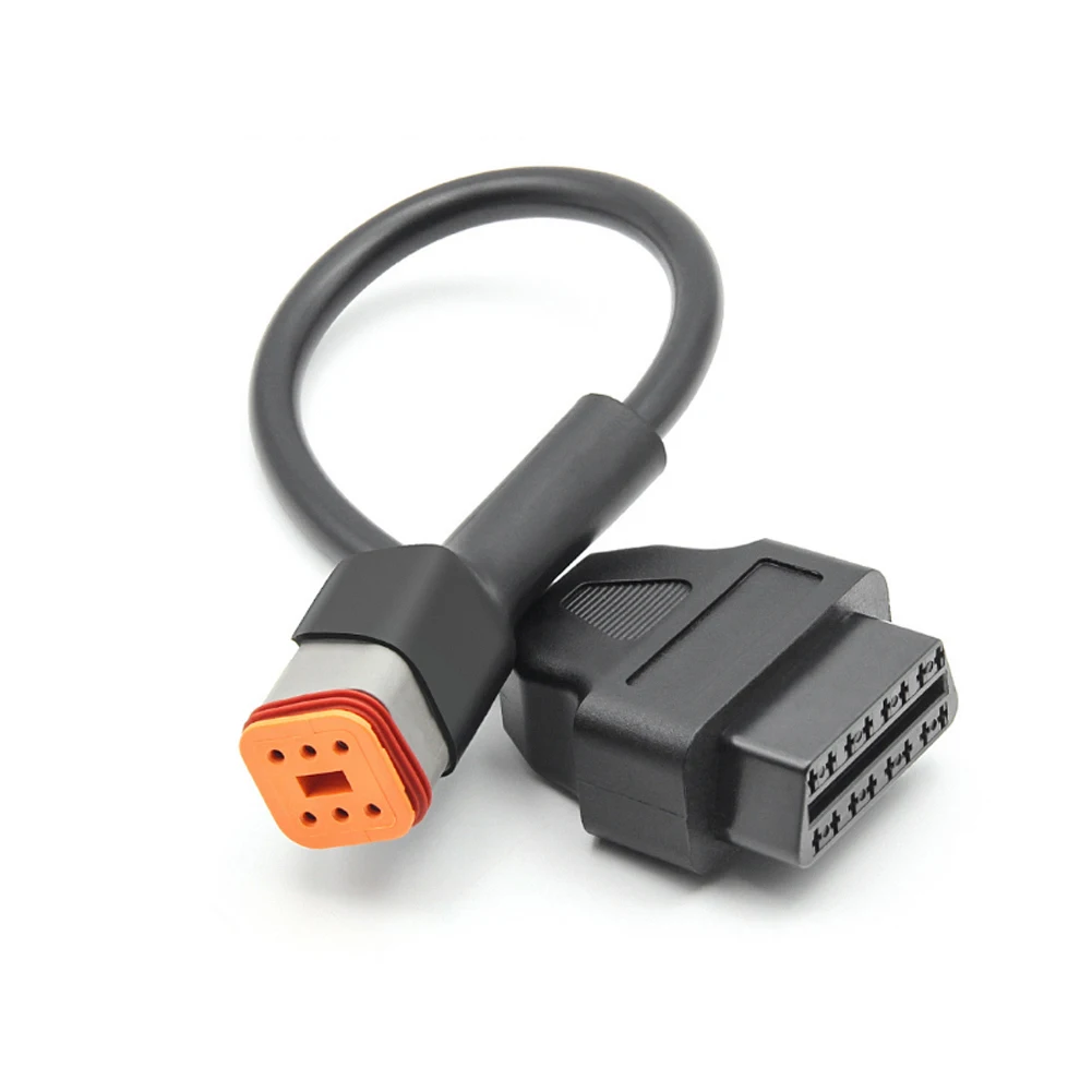 Кабель OBD для мотоцикла Harley 6 Pin Штекерный кабель диагностический OBD2 16 адаптер