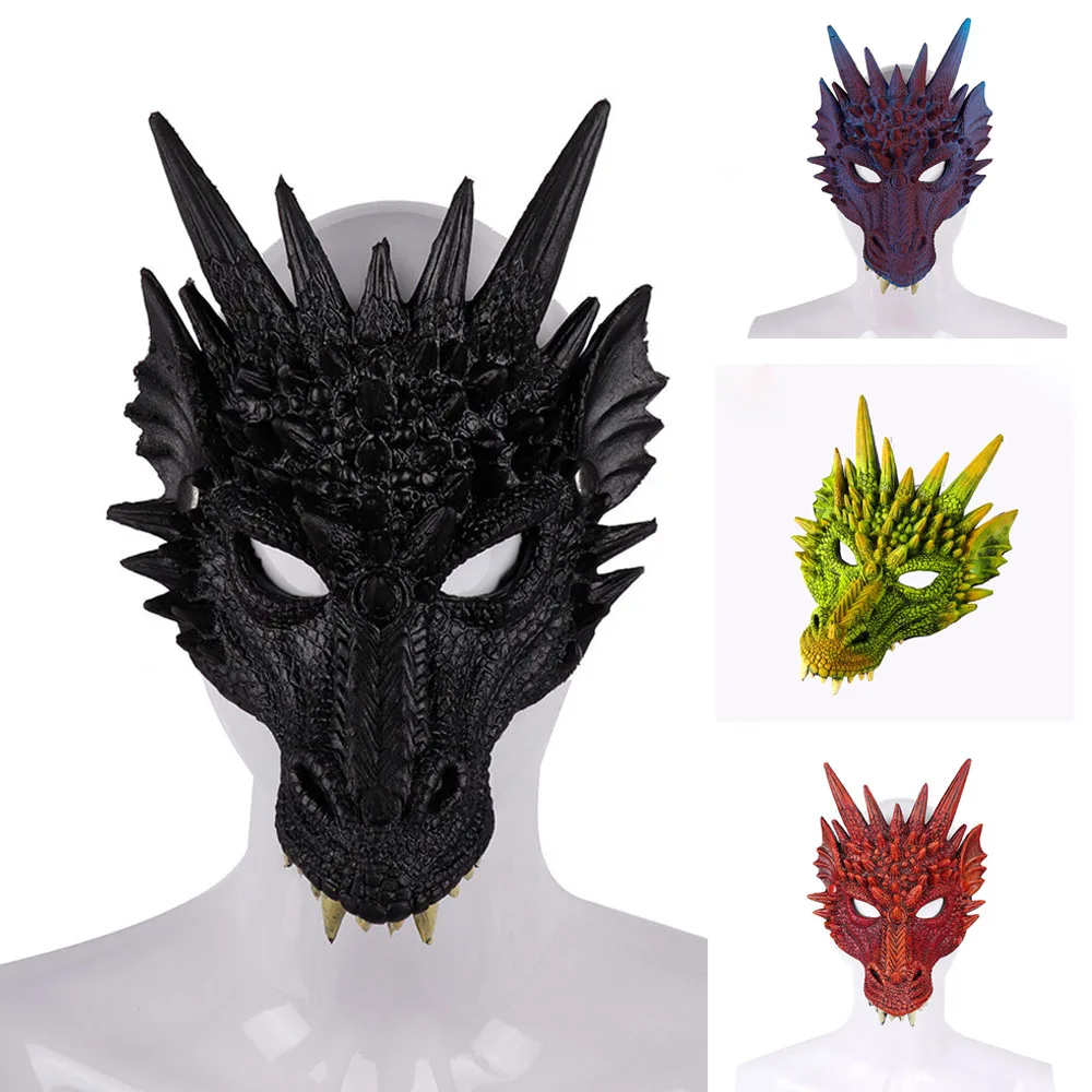 Маска на Хэллоуин страшная маска для косплея дракона мягкие Вечерние Маски все