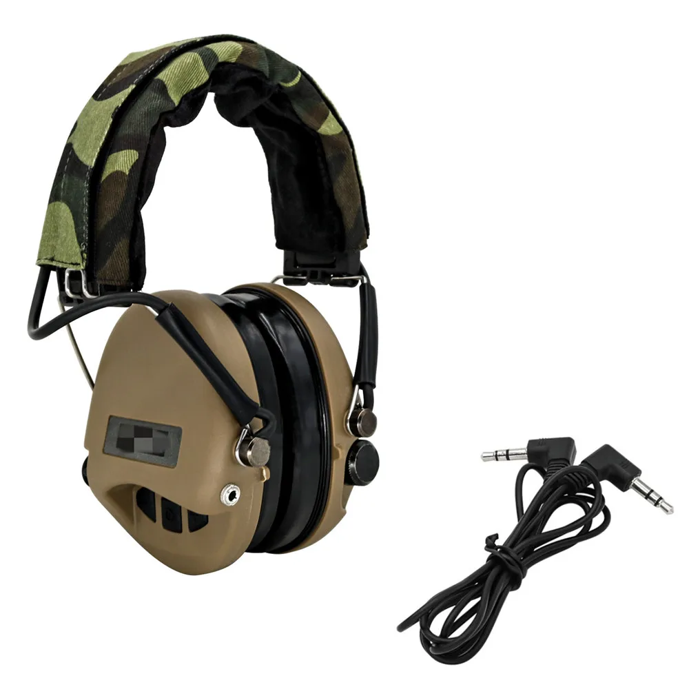 Airsoft Headset MSASORDIN Tactical Headset Sordn Noise Reduction Electronic Shooting Earmuff Hunting Hearing Protection Headphon