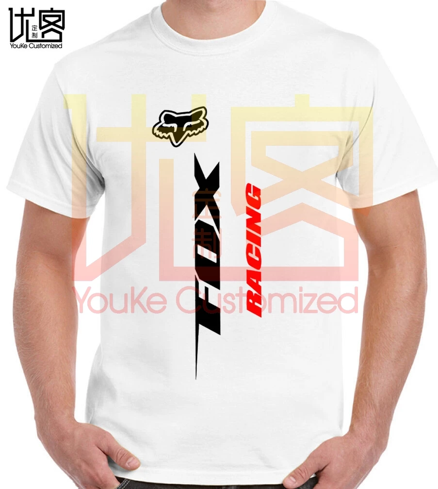 Мужская футболка с логотипом Fox Racinger TeeBlack все размеры s 2019 модная брендовая