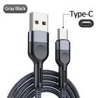 USB-кабель типа C для Huawei 5A, кабель для быстрой зарядки, Плетеный, стандартное зарядное устройство, USB Type-C, провод для передачи данных, шнур 20, 5 м