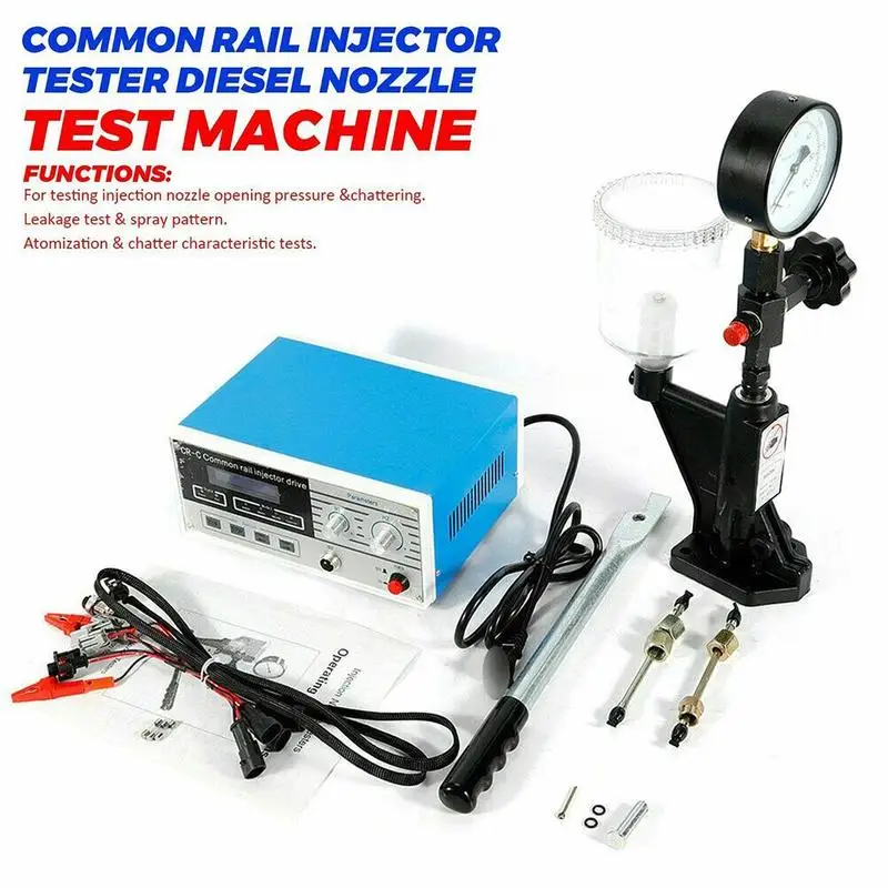 

CR-C Multi-function Common Rail Injector Tester Diesel Injector Driver Tester Detector Blue White Color