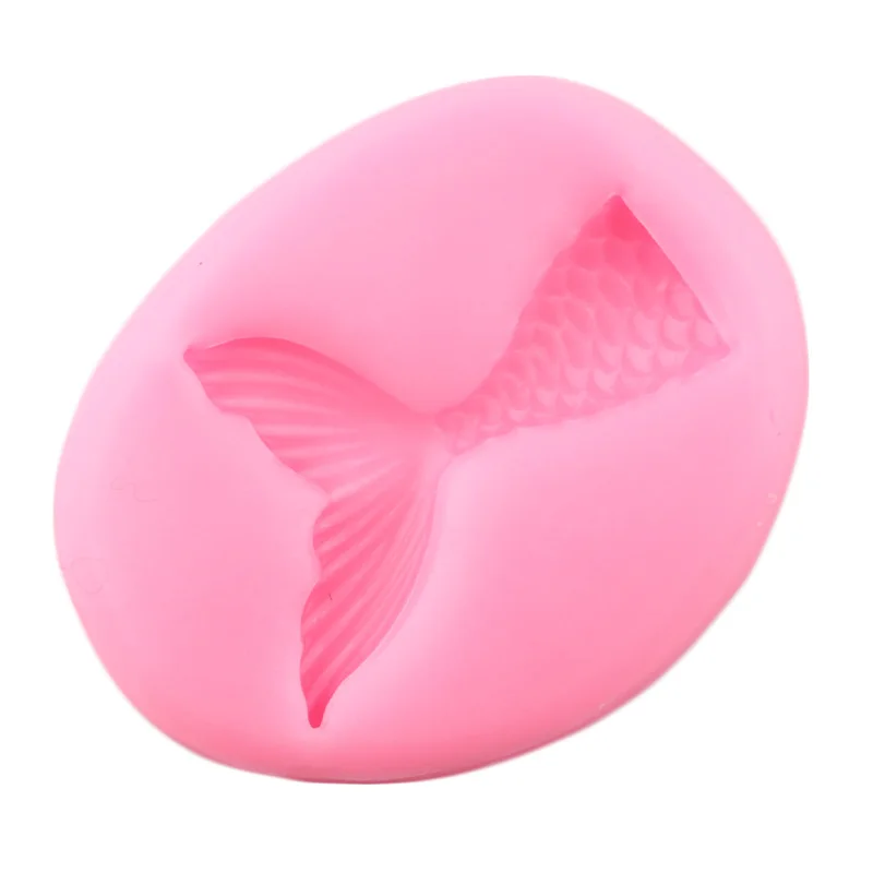 Силиконовая форма в виде хвоста русалки для малышей на день рождения торт