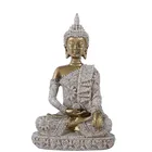 Сидящий Будда из песчаника, скульптура ручной работы для медитации бодхисаттвы, украшение для гостиной, статуи для дома в Юго-Восточной Азии