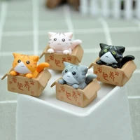 cute mini pvc animal miniatures fairy garden decorations kawaii cartoon cat animal model decoration accessories modern toy