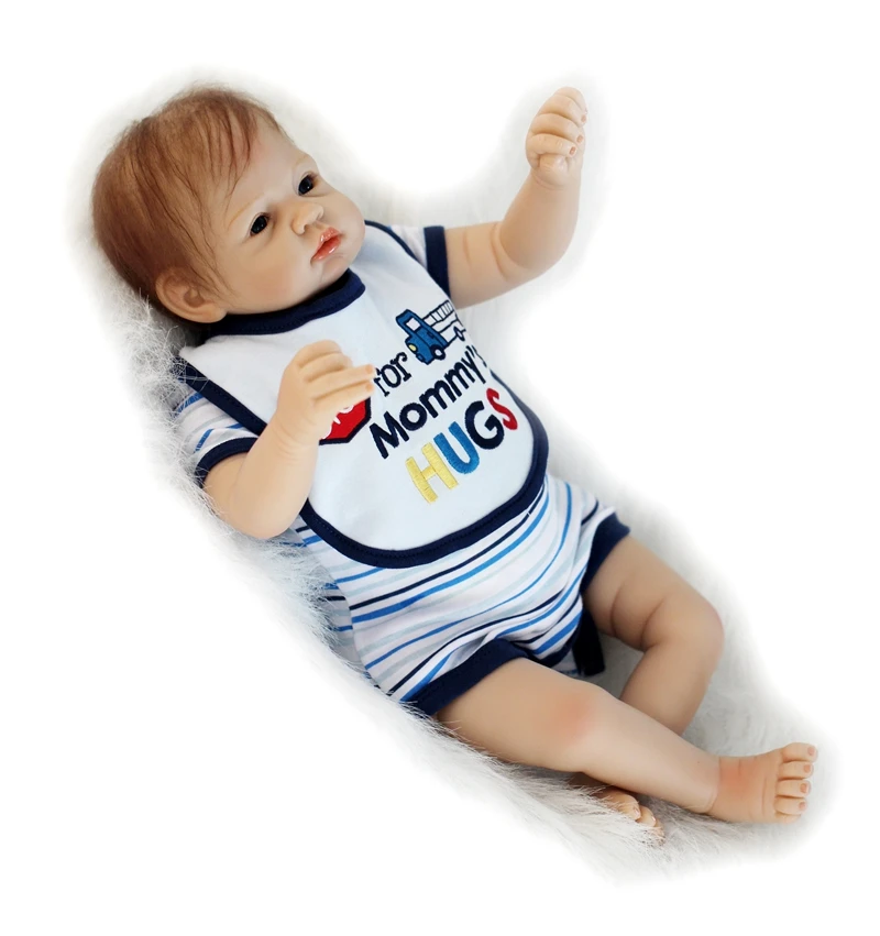 Кукла реборн силиконовая Мягкая 22 дюйма 55 см | Игрушки и хобби