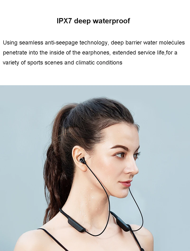 DACOM L54 ANC беспроводные Bluetooth наушники IPX7 водонепроницаемые активные шумоподавляющие наушники с шейным ремешком Спортивная гарнитура для телефона