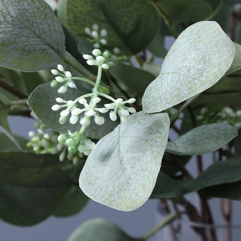 

Artificial Eucalyptus Leaves Artificial Plants Stems Eucalipto Branches for Floral Bouquets wedding Decoration Holiday Greenery
