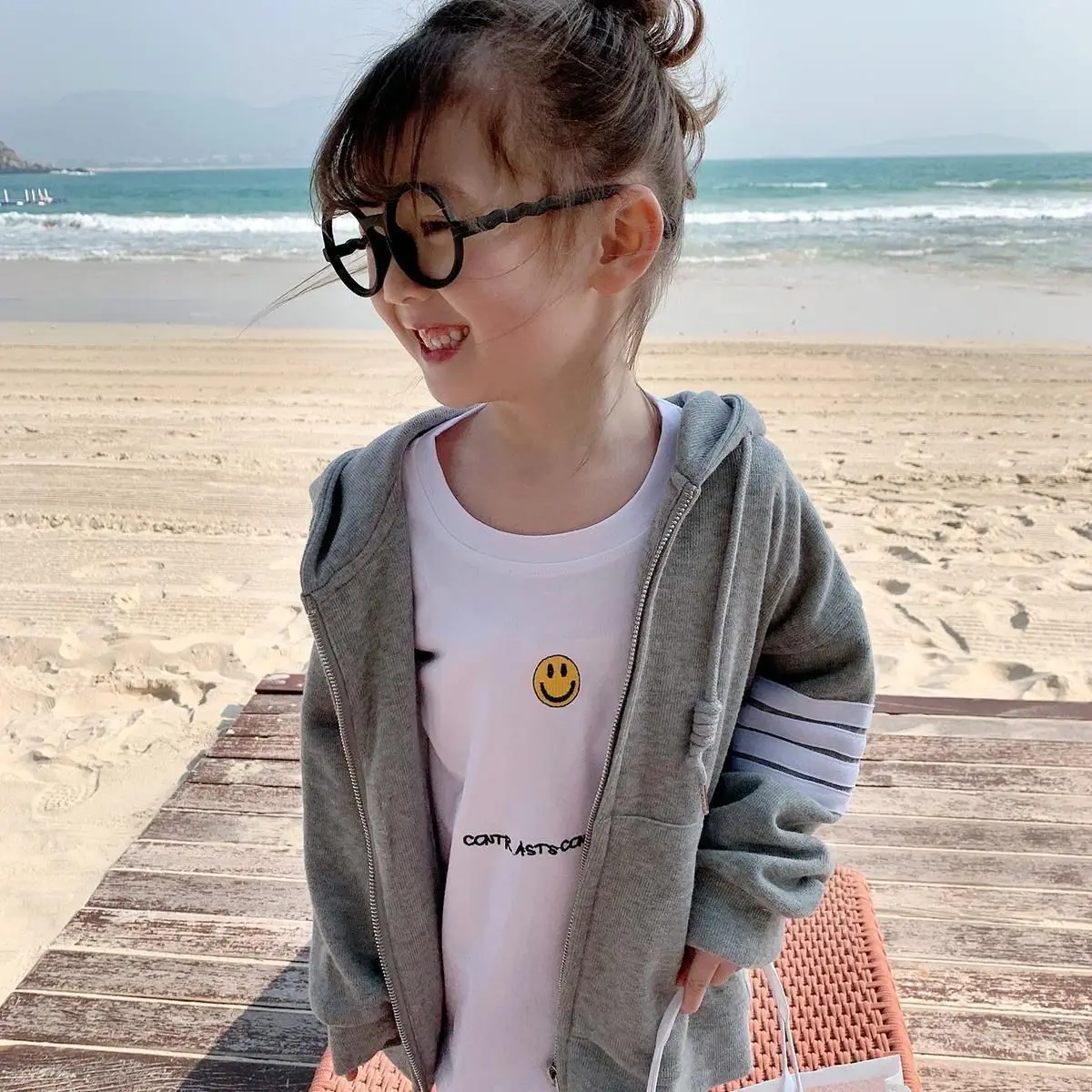

Duoerjia sudadera con capucha para niños chaqueta de 6 años primavera y otoño nuevas niñas sudadera con capucha para niños corea