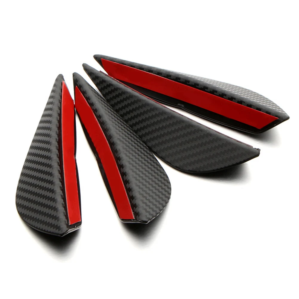 Карбоновое волокно переднего бампера направляющие пластины лопасть для