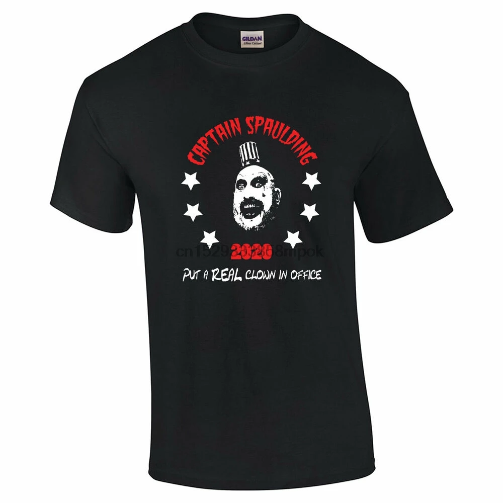 689 Captain Spaulding for President Мужская футболка Страшно фильма ужасов клоун убийца | одежда