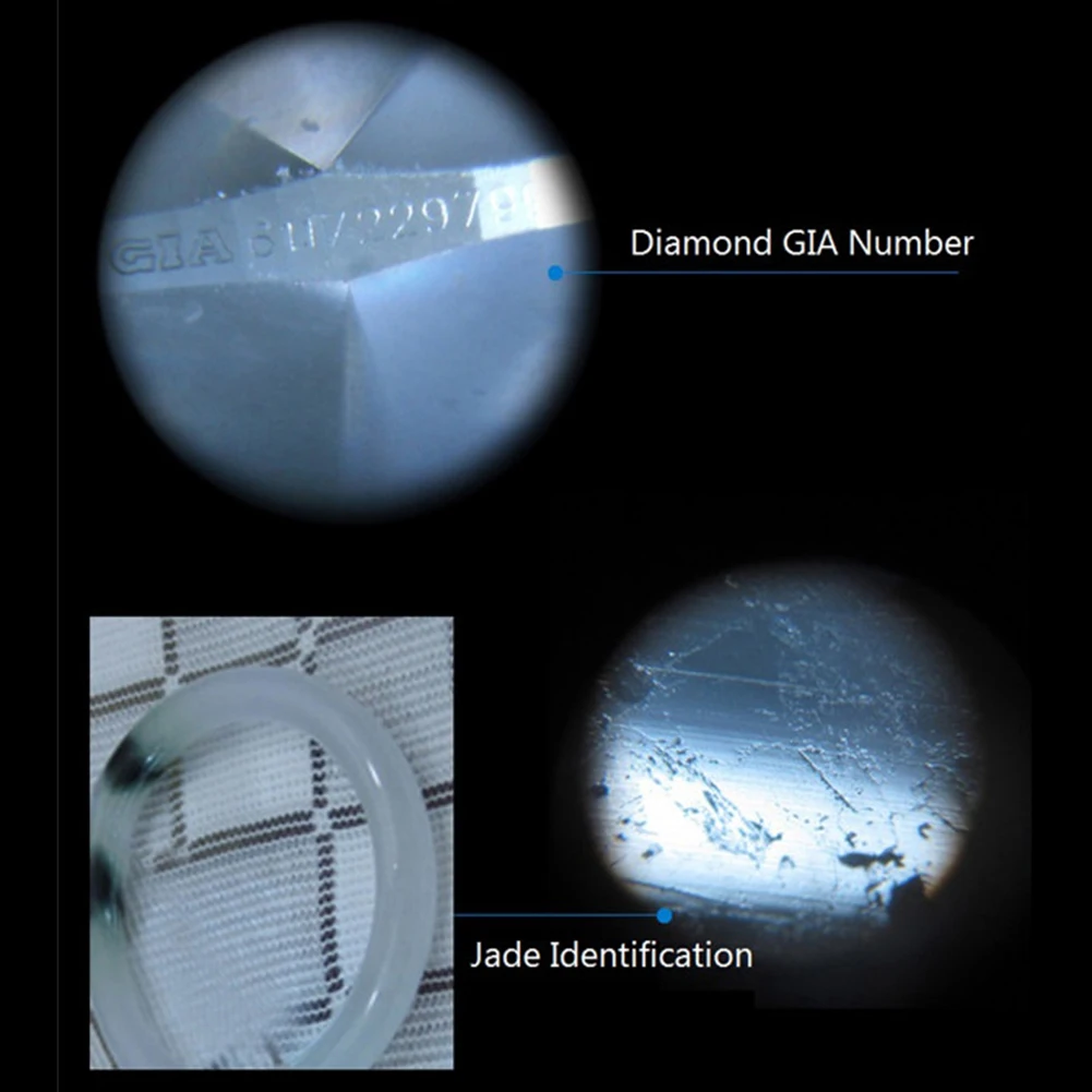 Портативное увеличительное мини стекло 100X Карманный микроскоп Портативный