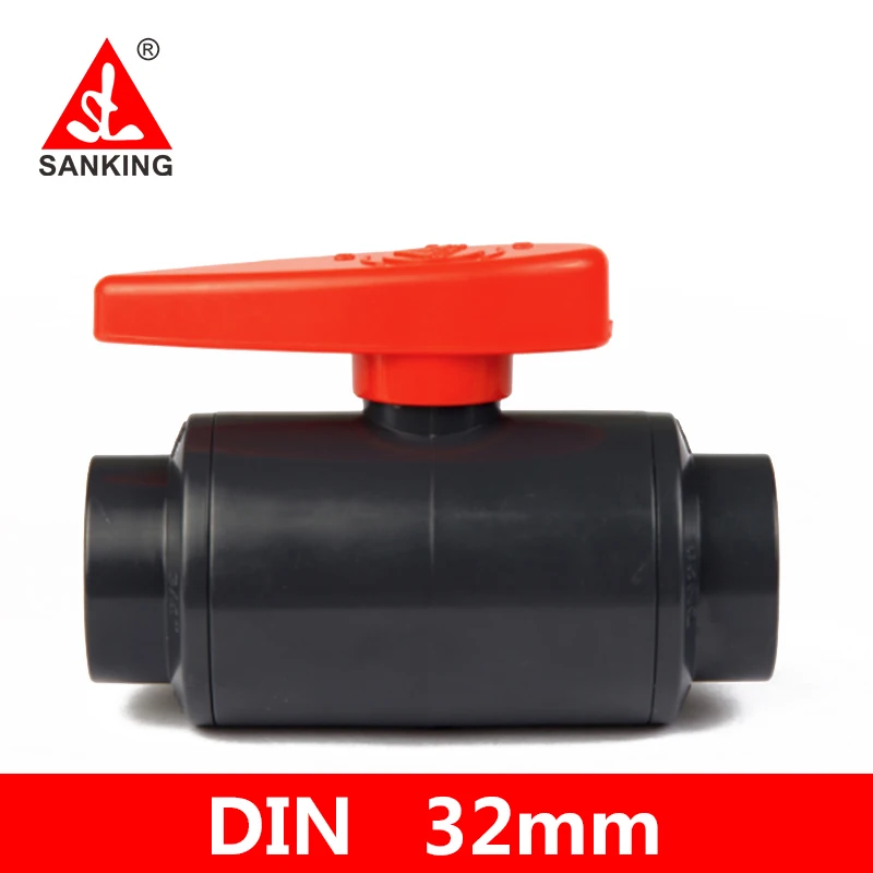 

Sanking 32mm PVC Ball Valve Socket Water Supply Pipe Connector Garden Irrigation System Water Pipe Connectors