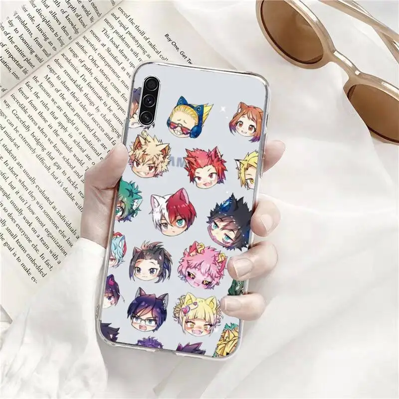 

Hero Academia Phone Case Transparent Clear For Samsung Galaxy A71 A21s S8 S9 S10 plus note 20 ultra