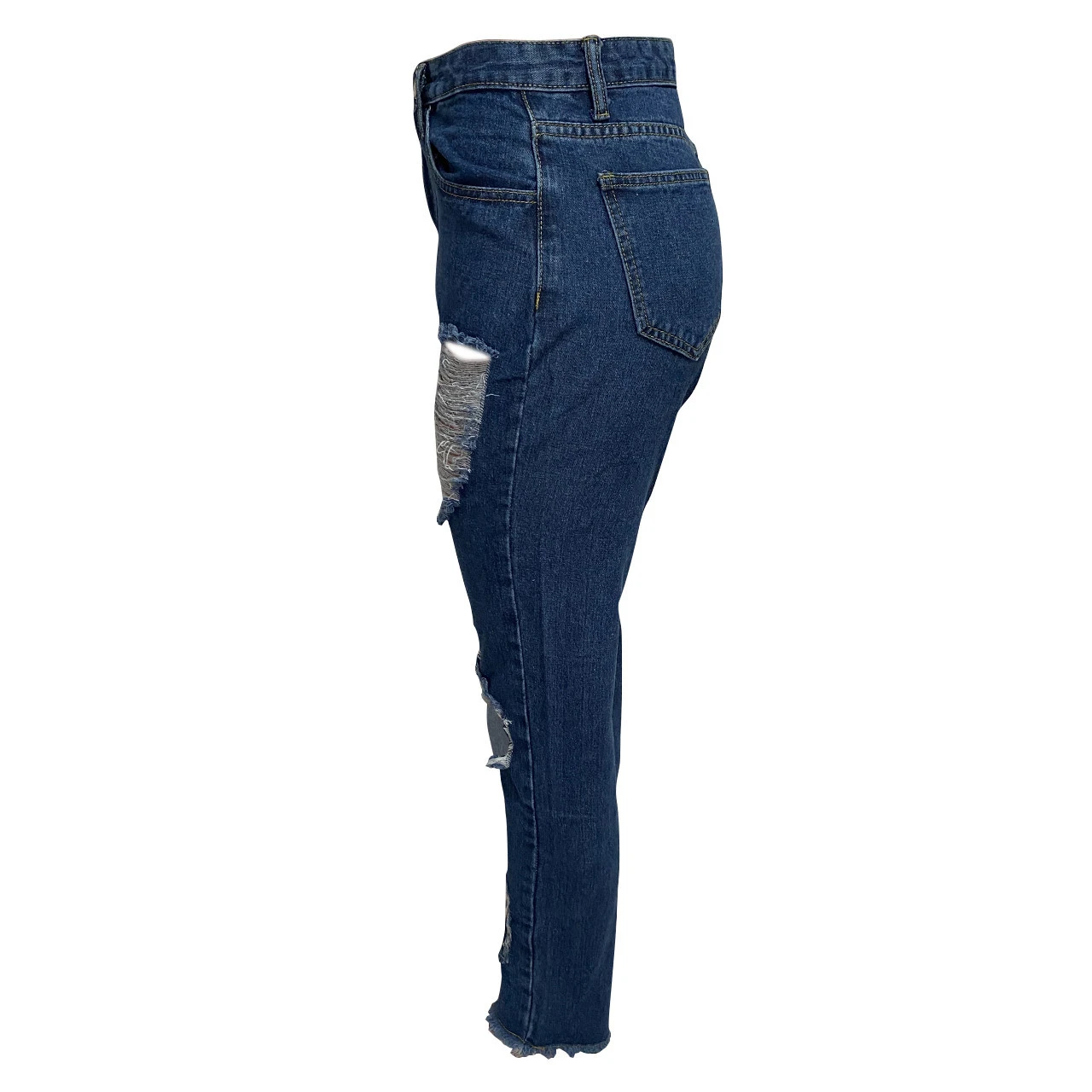 

Women Slim Jeans Pants Wholesale Plus Size High Waisted Skinny Elastic Force Small Feet Pants