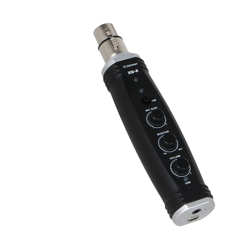 

Alctron xu-2 USB Converter XLR To Mini USB Microphone Pre-amp Computer Audio Interface Digital Audio Adapter with power supply
