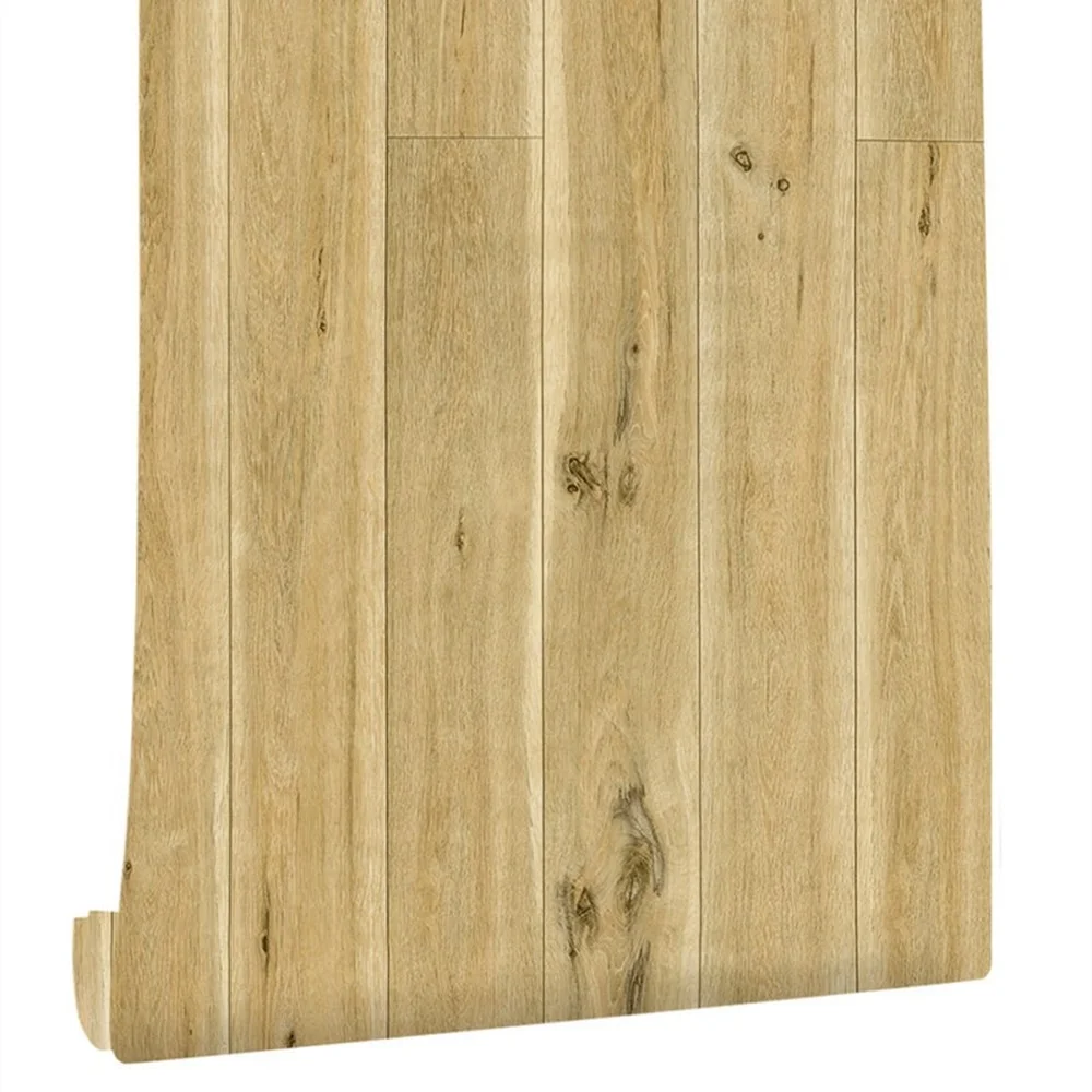 Ретро Водонепроницаемый дерево виниловые обои Кухня для гардероба кабинета