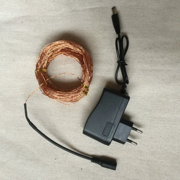 Проводная лампа евро КОД плагин медные струны DC головки Свадебный Фонарь