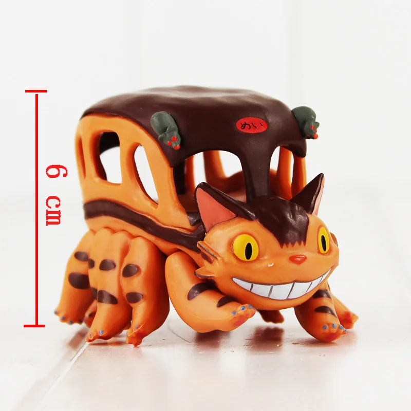 Фигурка Мой сосед Тоторо Игрушки котобус Chibi Зонт с лягушкой аниме модель игрушки