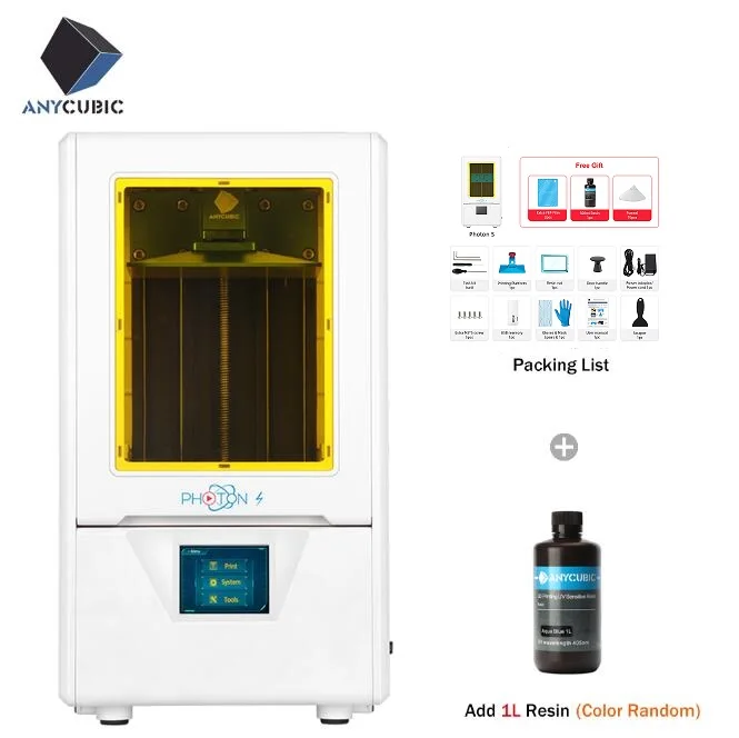 Photon-S Add 1L Anycubic Photon-S Смола 3d принтер размера плюс SLA/lcd Высокоточный светильник-отверждение Impresora 3d комплекты 3d принтер обновление - Цвет: Photon-S Add 1L