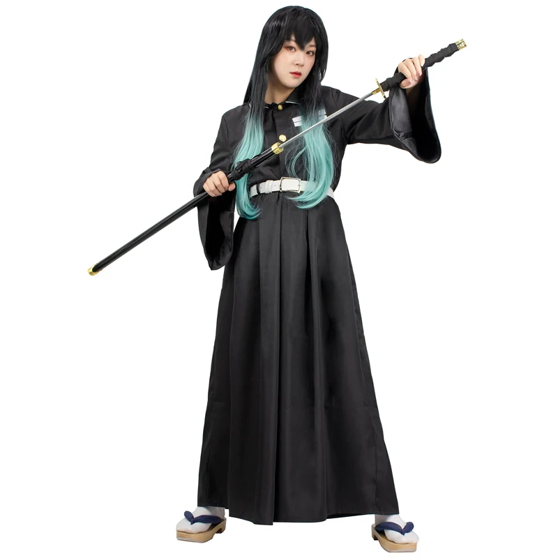 

Anime Demon Slayer Tokitou Muichirou Cosplay Costume Kimetsu no Yaiba Tokitou Muichirou Kimono Set Halloween Carnival Costumes