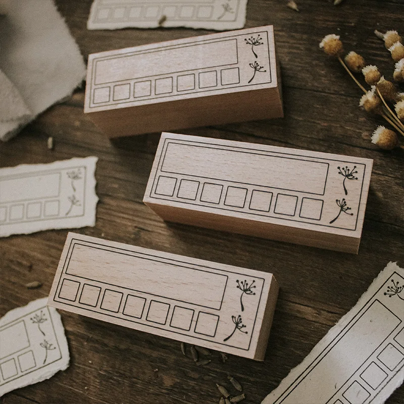 Печатные уплотнения из твердой древесины формата Еженедельный Excel деревянные