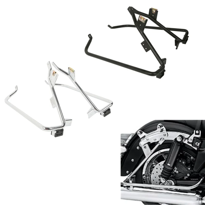 

Motorcycle Saddlebag Support Brackets For Harley Touring Road King Street Electra Glide FLHX FLHXSE FLTR FLTRU FLTRX 2009-2013