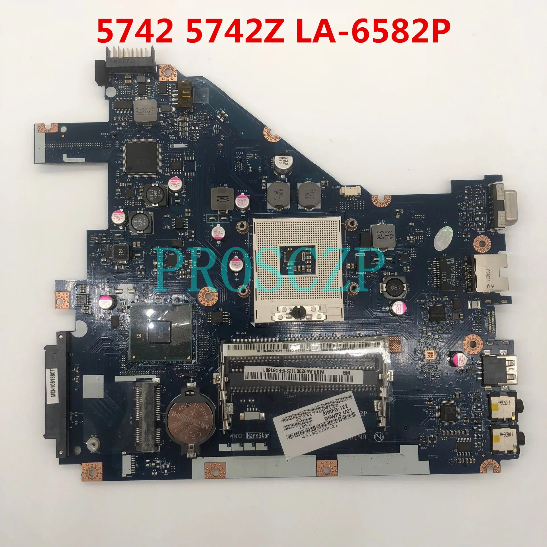 Высокое качество для основной платы для ACER aspire 5742Z 5742 5733 5733Z материнская плата для ноутбука PEW71 LA-6582P HM55 DDR3 полностью протестирована