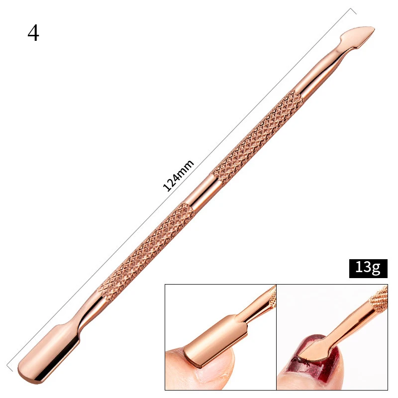 

1/3PCS Nail Cuticle Pusher Dead-skin Remover Stainless Steel Nail Art Tool