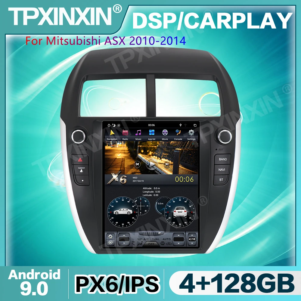 

10.4" Tesla Style Screen For Mitsubishi ASX 2010 2011 - 2013 2014 Android 9 Car Radio Multimedia Video DVD Player Navigation GPS